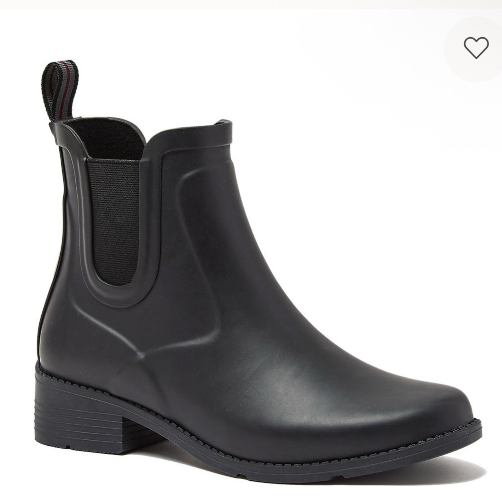 Sam Edelman Black Chelsea Rain Boots, Size 4 M, NWT